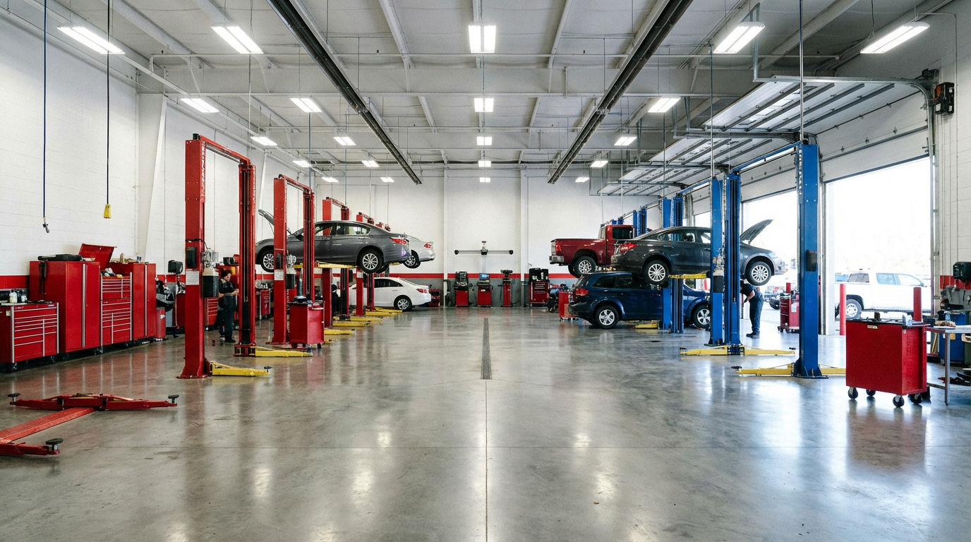 Technicienne Carter Cash en uniforme professionnel